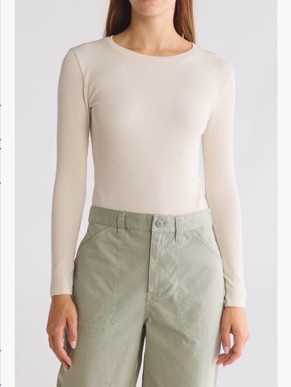 Abound Seamless Long Sleeve Bodysuit – Beige Pumice